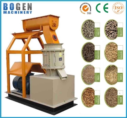 Flat die pellet machine