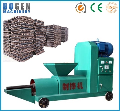 Wood charcoal briquette machine