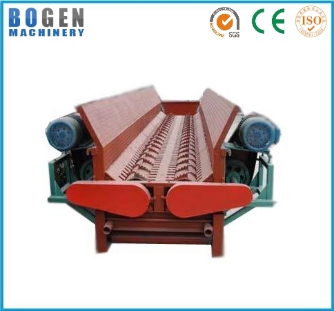 Double roller wood peeling machine