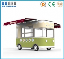 Four-wheels whole-closed moving type food car