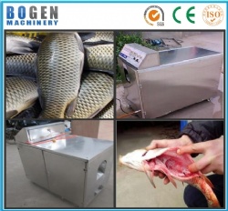 Fish descaler and cutting machine