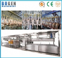 Automatic chicken slaughtering line